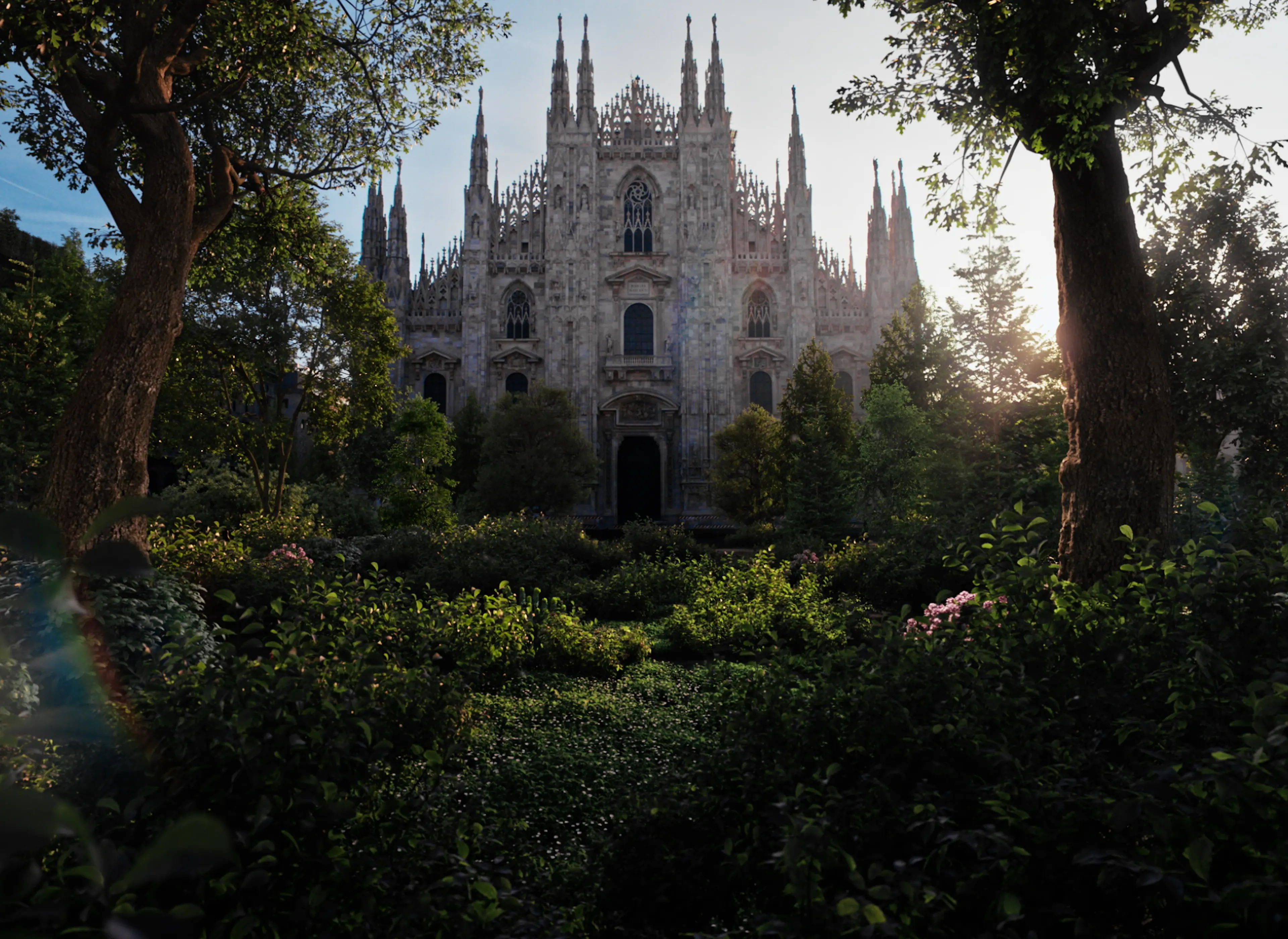 ZEGNA(杰尼亚)翻新了米兰主教座堂广场 (Piazza Duomo) 的花坛。